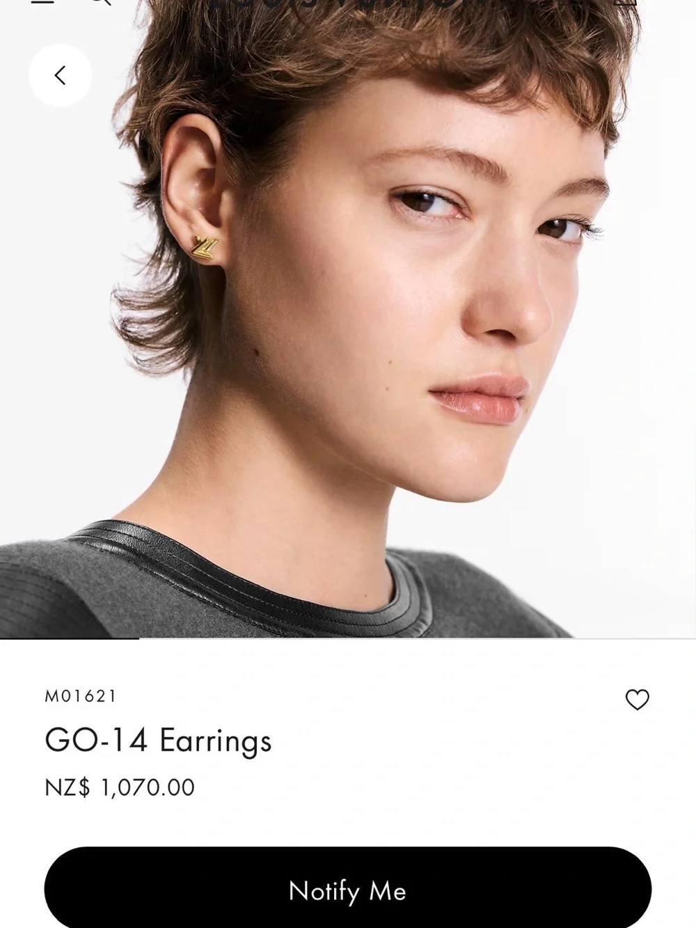 Louis Vuitton Go-14  Stud Earrings - Picture 5 of 5